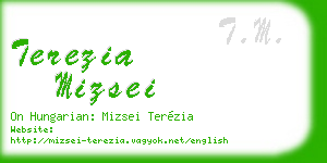 terezia mizsei business card